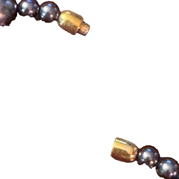 Kenneth Jay Lane Grey Pearl crystal enameled panther necklace & earrings Set - Picture 11 of 12